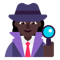Woman Detective- Dark Skin Tone emoji on Microsoft